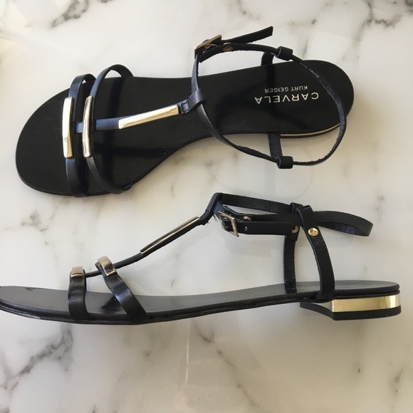 carvela gold sandals
